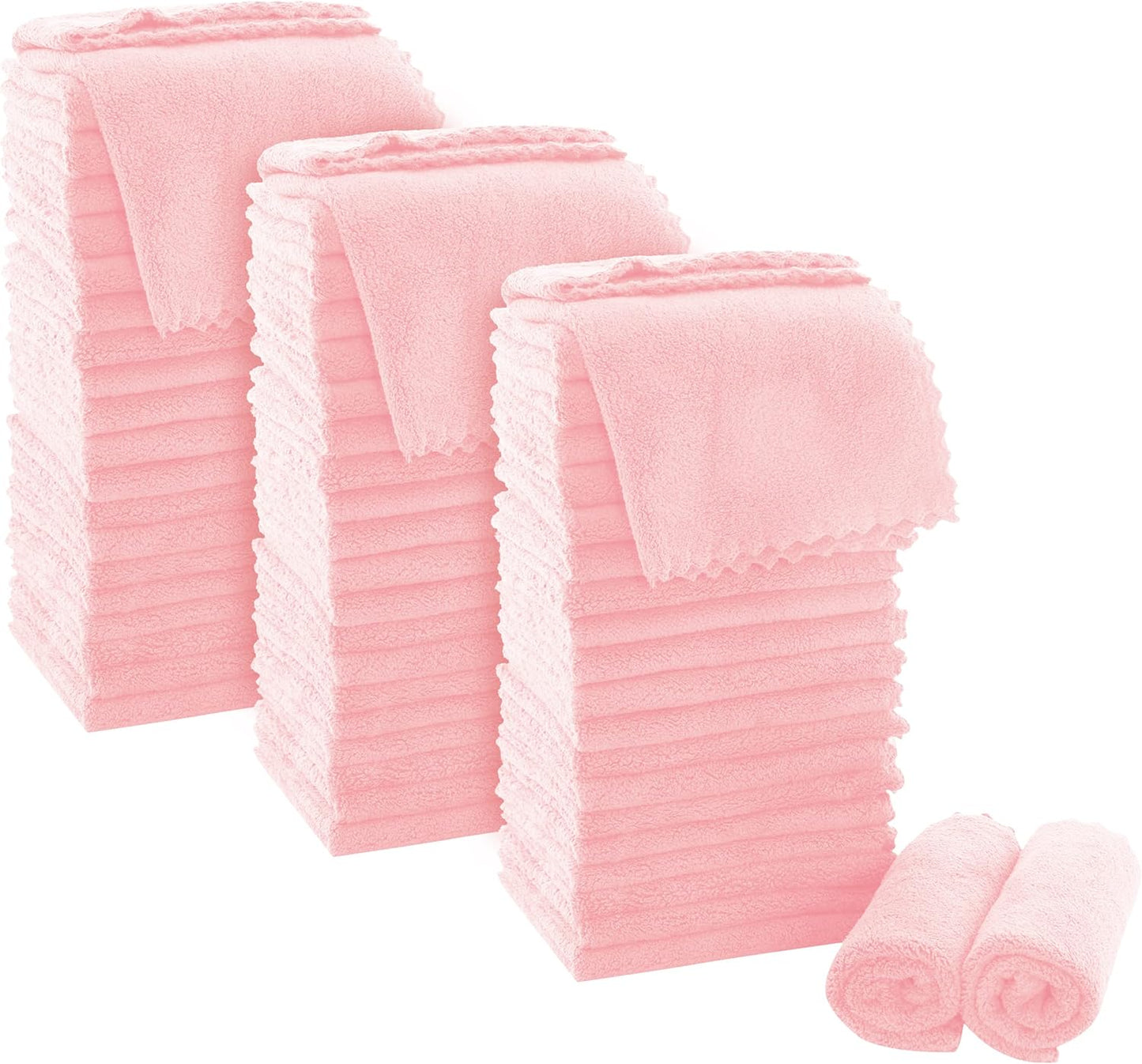 Ultra Soft Premium Washcloths Set - 12 X 12 Inches - 24 Pack - Quick Drying - Highly Absorbent Coral Velvet Bathroom Wash Clothes - Use as Bath, Spa, Facial, Fingertip Towel (Grey)