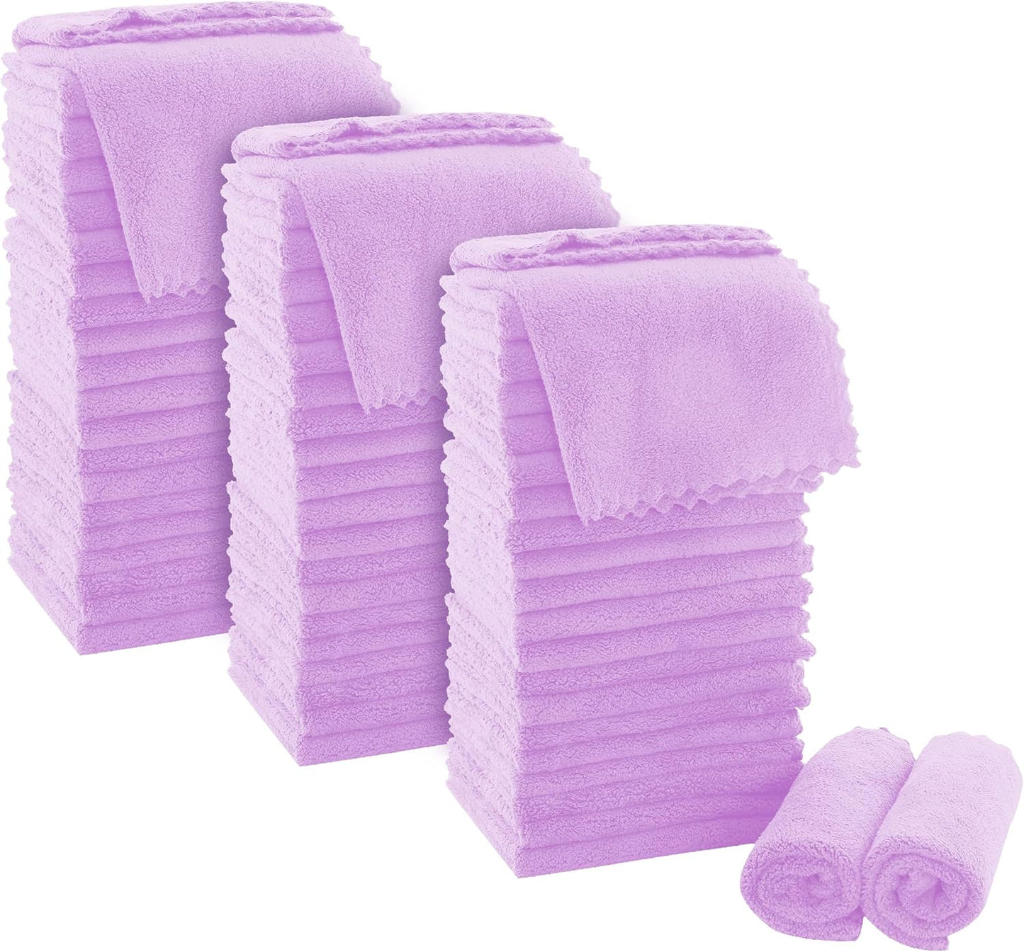 Ultra Soft Premium Washcloths Set - 12 X 12 Inches - 24 Pack - Quick Drying - Highly Absorbent Coral Velvet Bathroom Wash Clothes - Use as Bath, Spa, Facial, Fingertip Towel (Grey)